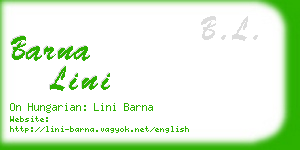 barna lini business card